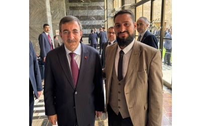 Dernek Başkanımız Ahmet Baysal, TBMM'de Cumhurbaşkanı Yardımcısı Yılmaz ile görüştü