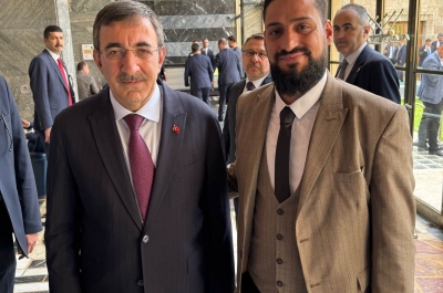 Dernek Başkanımız Ahmet Baysal, TBMM'de Cumhurbaşkanı Yardımcısı Yılmaz ile görüştü