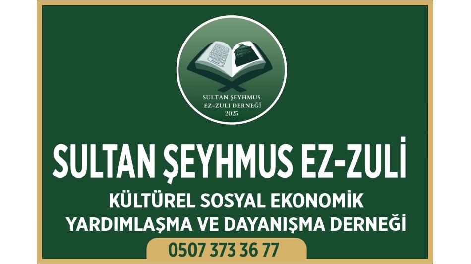 SULTAN ŞEYHMUSEZ-ZULİ DERNEĞİ BAĞIŞ HESAPLARIMIZ